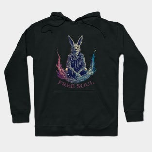 Anthropomorphic wolf - free soul Hoodie